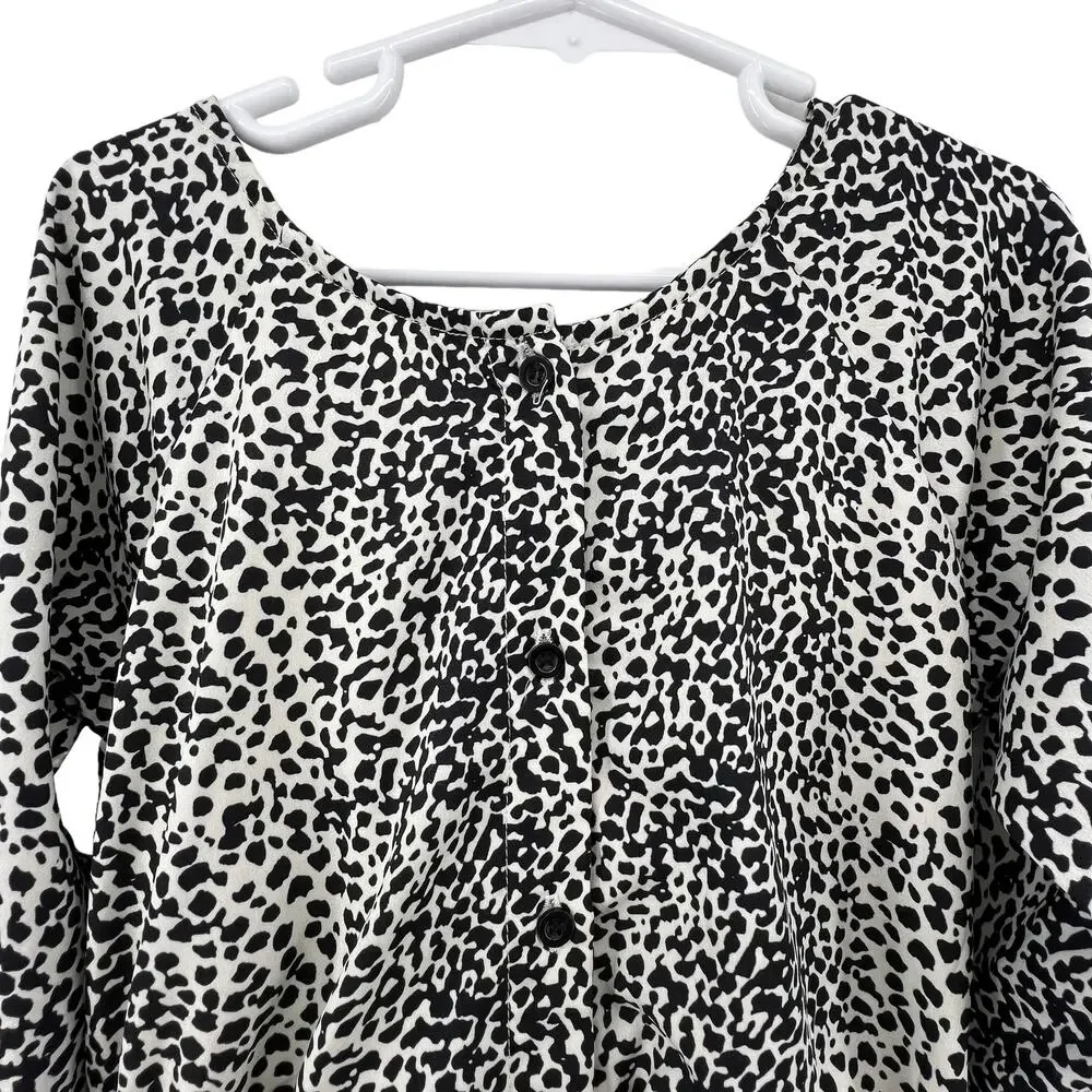 How To Kiss A Frog Dress Size 10 Years Spotted Tie Waist Button Back Long Sleeve